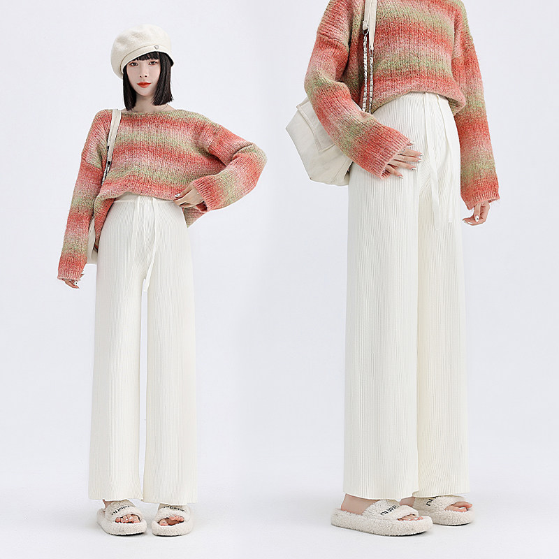 孕妇裤子秋季外穿抽绳针织阔腿裤宽松大码简约休闲裤秋冬怀孕长裤,孕妇装/孕产妇用品/营养,孕妇休闲裤,淘宝优惠券,粉丝福利购,淘宝优惠卷