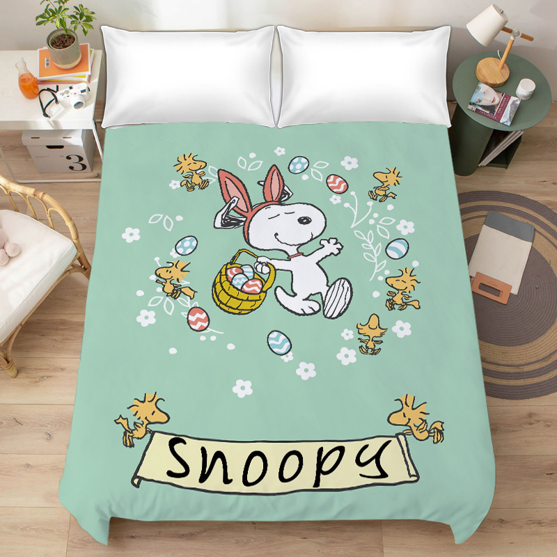 史努比卡通床单可爱小狗女生磨毛被单学生寝室单人床上用品床笠