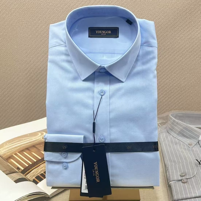 雅戈尔长袖衬衫男商务标准DP免烫