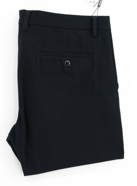 雅戈尔男士商务休闲裤秋冬款黑色四面弹修身版型长裤36621FWY