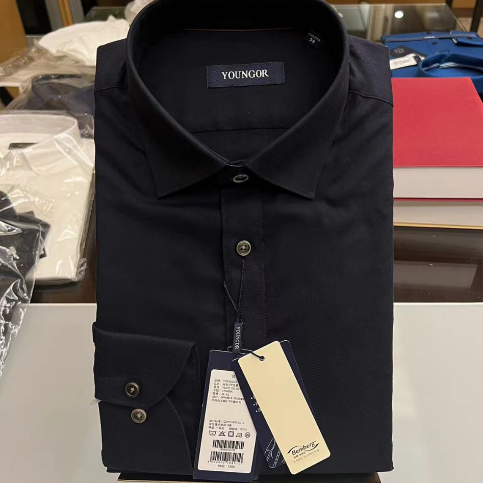 雅戈尔免烫秋冬款长袖衬衫