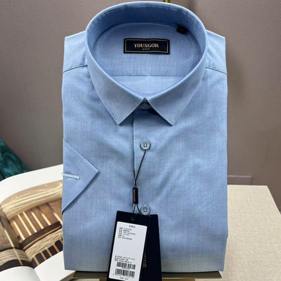 雅戈尔男士短袖衬衫缺码处理