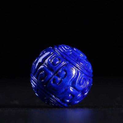 原矿老矿料帝王级青金石回纹珠单珠散珠隔珠手串金刚星月手链配饰