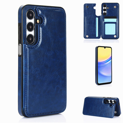 三星A55全包边带卡包插卡皮套