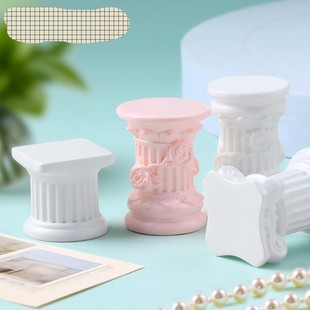 饰品diy树脂配件 饰摆件娃屋捏捏拍照装 微缩仿真欧式 罗马柱立体装