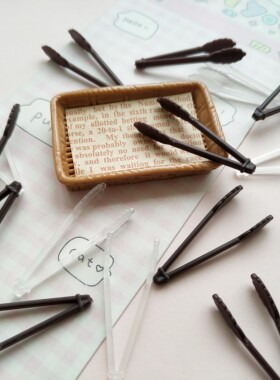 微缩仿真食玩面包夹餐具模型娃屋过家家捏捏装饰摆件手工diy配件