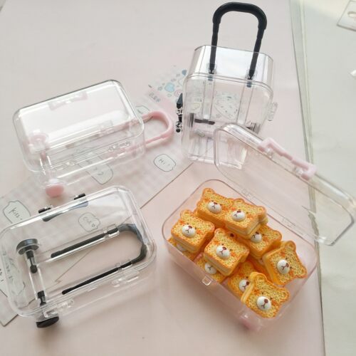 微缩仿真迷你行李箱收纳盒娃娃屋捏捏装饰品立体摆件手工diy配件