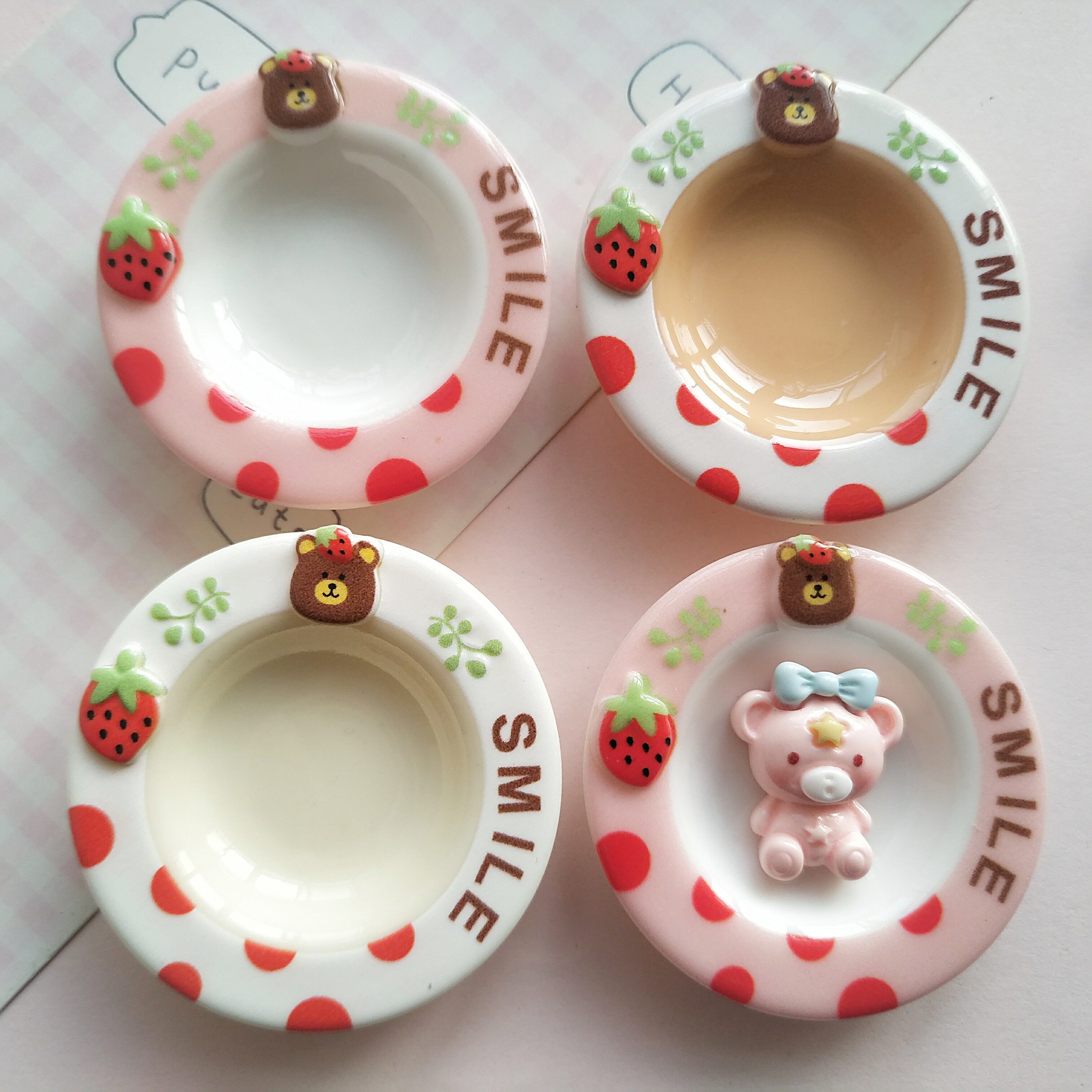 微缩仿真轻松熊食玩盘子娃娃屋捏捏装饰盘子摆件手工diy树脂配件,饰品/流行首饰/时尚饰品新,其他DIY饰品配件,淘宝优惠券,粉丝福利购,淘宝优惠卷