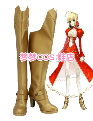 taobao agent 4453 Fate EXTRA Red Saber Tyrant Nero Claudius Cos Shoes COSPLAY Shoes