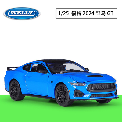 GT跑车福特野马威利合金汽车模型