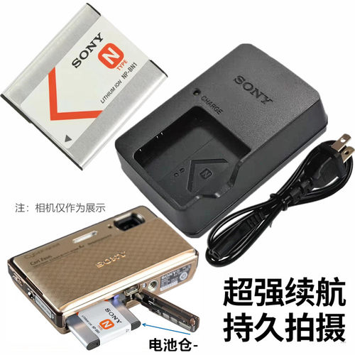 适用索尼DSC-W350D W570D T110D T99DC TX100数码相机电池+充电器