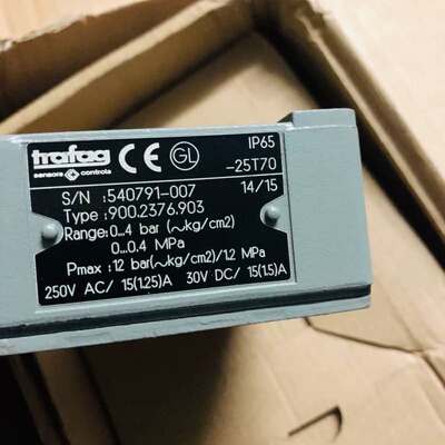 TRAFAG 900.2376.903RANGE：0～40bar pmax：250VAC 15（1.25）