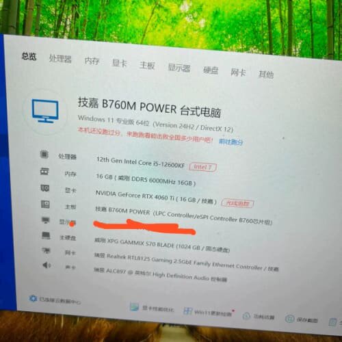 {议价}i5 12600kf +4060Ti 16G整机