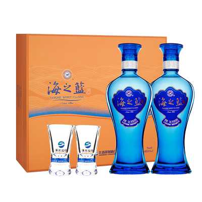【组合装】海之蓝42度480mL*2瓶礼盒+天之蓝46度480mL*2瓶礼盒