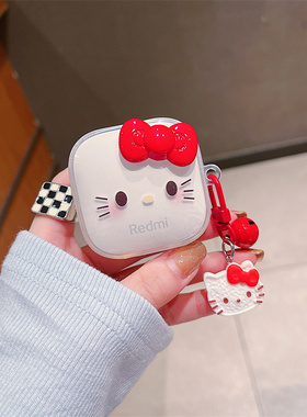 红米buds6活力版蓝牙耳机套分体壳适用Xiaomi小米Redmi buds6活力版保护套Redmibuds6耳机壳新款卡通