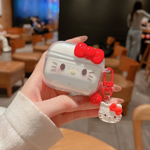 适用oppoencor4保护套OPPO Enco R4蓝牙耳机保护壳TPU防摔软壳透明可爱卡通耳机新款KT网红