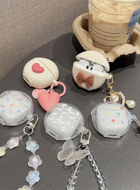 适用于可吊坠链条Disney迪士尼F9保护套M13可爱F959A蓝牙耳机壳p1软D10女Q33壳睿量tws50i壳PRO6保护壳HT38