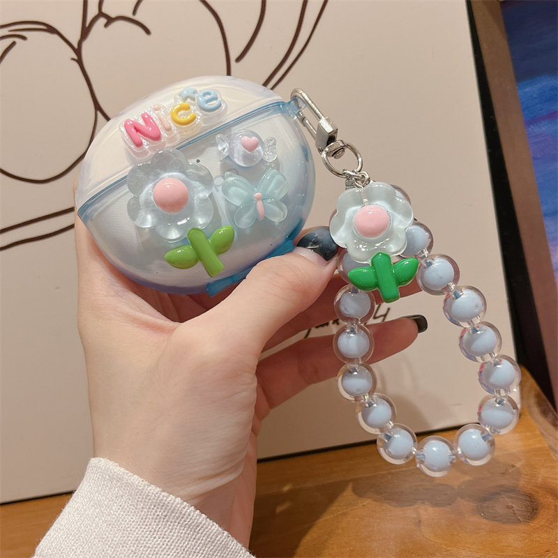 oppoencor3保护套适用OPPO Enco R3蓝牙耳机保护壳oppoencor3耳机套r3耳机壳少女心可爱立体卡
