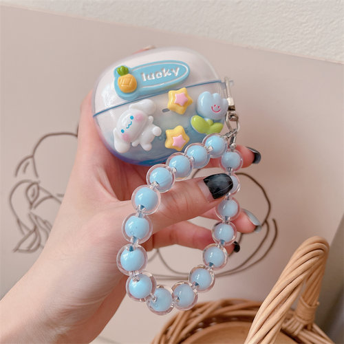 玉桂狗立体新款适用倍思AirGo AS01蓝牙耳机套airgo as01保护壳可爱卡通创意耳机仓外盒倍思AS01耳机壳