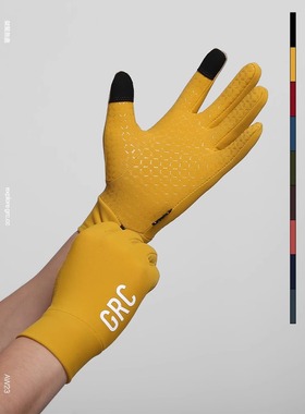 GRC桀骜无尽骑行手套长指TECH防风保暖抓绒秋冬公路车自行车手套