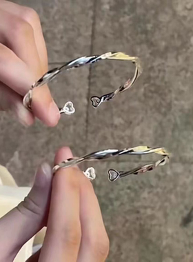 莫比乌斯手环ins高颜值学生女款闺蜜情侣简约冷淡风手链一对