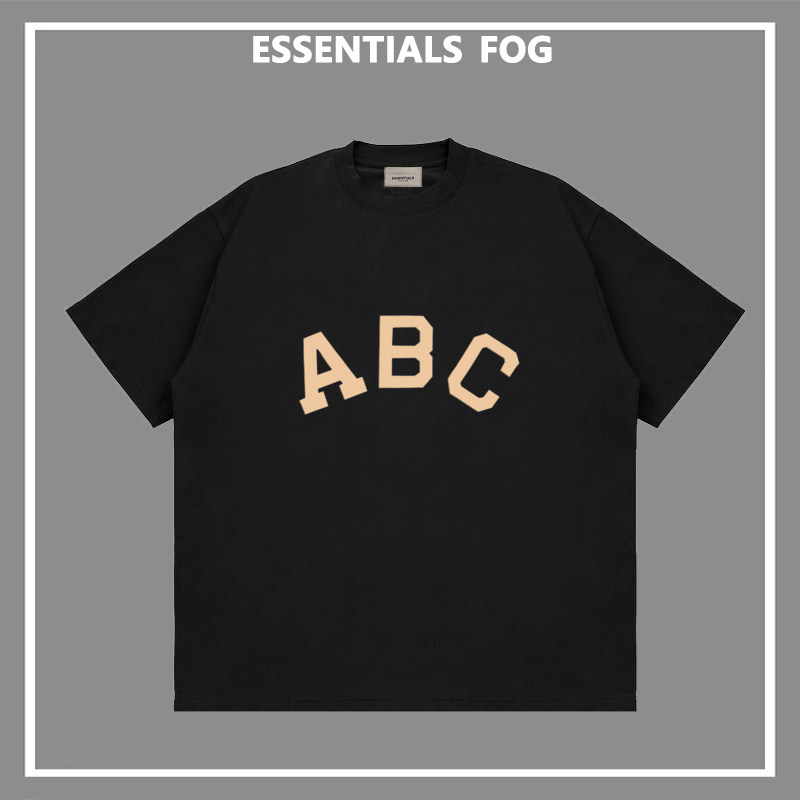 fear of god主线fog第七季植绒abc字母圆领潮牌短袖高街嘻哈t恤夏