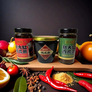 河南特产赵大缸西瓜酱豆熟酱辣椒黄豆酱下饭拌面拌饭夹馍酱