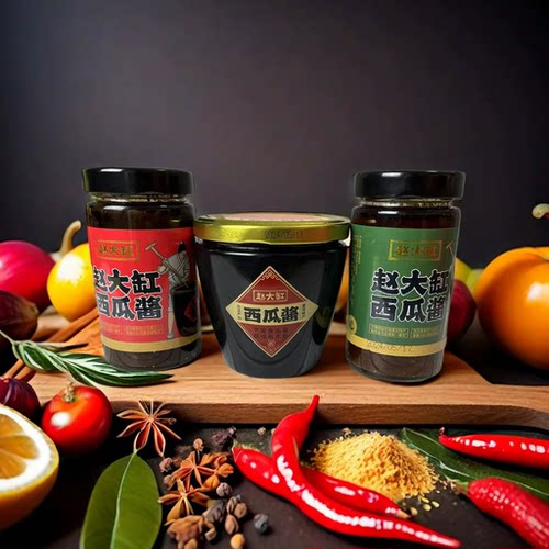 河南特产赵大缸西瓜酱豆熟酱辣椒黄豆酱下饭拌面拌饭夹馍酱