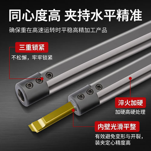 leko小内孔刀杆变径套数控小径镗刀车刀车床小孔刀套shb121620