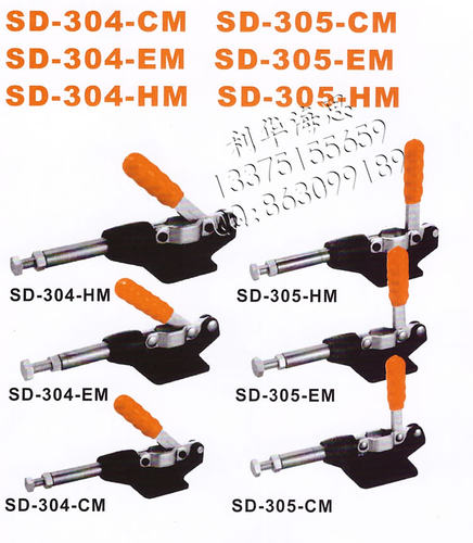 斯佩德推拉式快速夹钳夹具肘夹SD-305-CM/EM/HM不锈钢305EMSS快夹