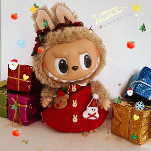 37厘米搪胶拉bubu衣服玩偶衣服泰迪熊娃衣国王衣服