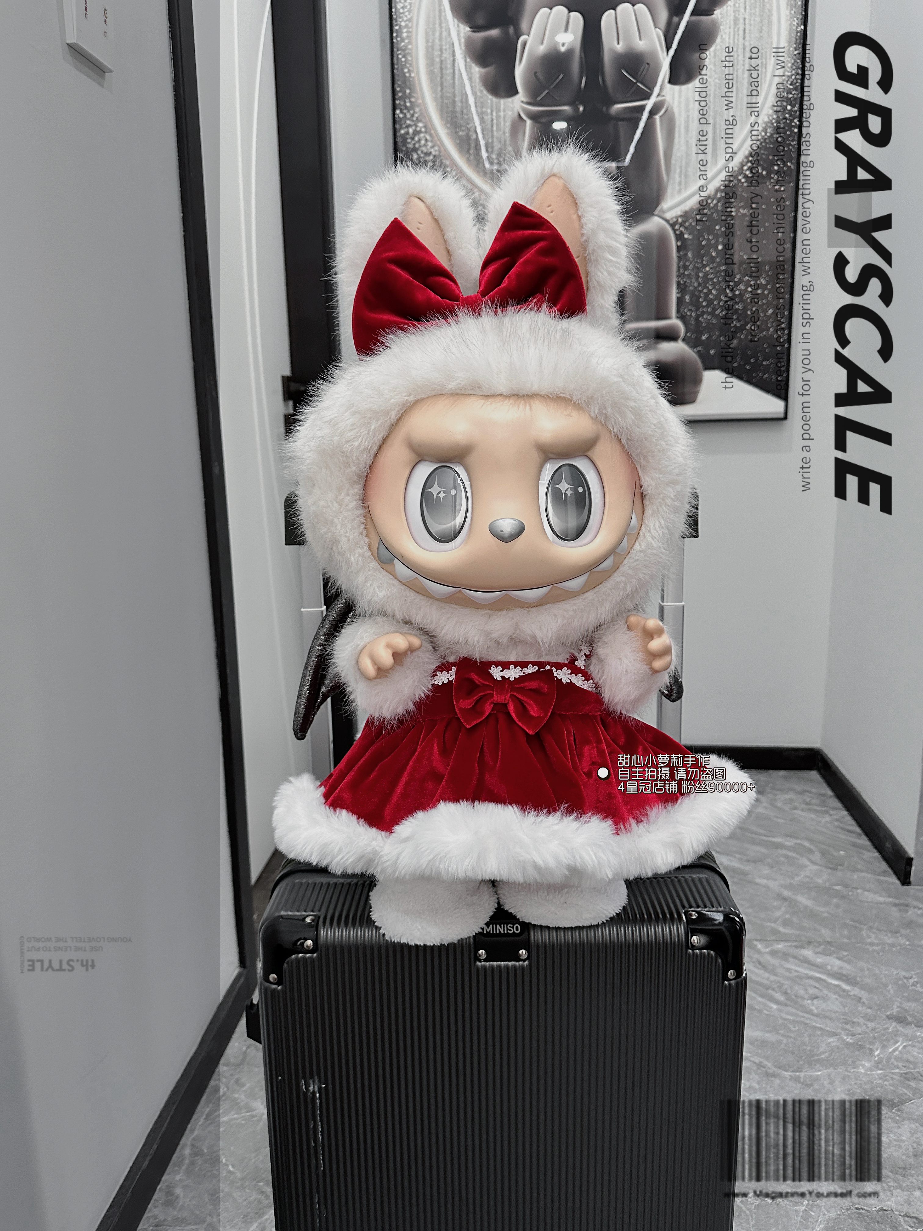 新品原创58厘米拉布布衣服圣诞zimomo娃衣大号拉布布娃衣玩偶衣服