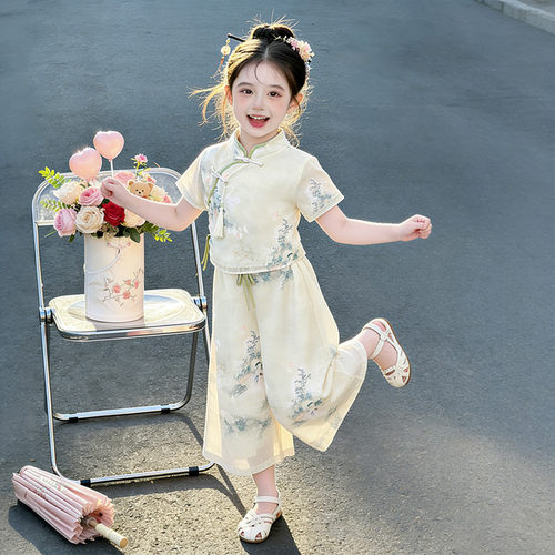 2026年新款新中式风女童夏季