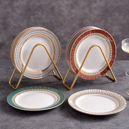 雪诺 高颜值轻奢陶瓷吐骨碟欧式小吃碟家用骨头碟餐桌垃圾桌面盘