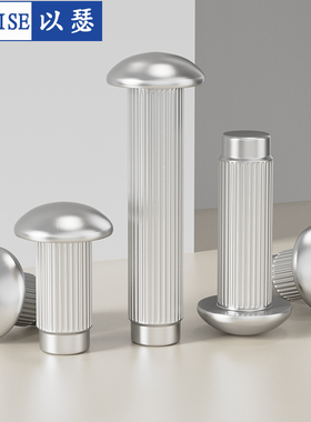 GB827不锈钢304标牌铆钉铝滚花铭牌铜商标实心铆钉M2M2.5M3M4M5mm