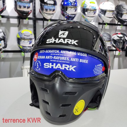 断码断色清仓价SHARK鲨鱼复古摩托车头盔半盔碳纤维全盔男女四季