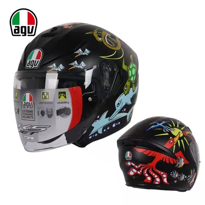 agv意大利复合碳纤四季赛车头盔