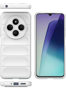 适用红米14c手机壳redmi14r保护套防摔硅胶14r全包红米新款男女十四r防滑液态黑2411DRN47C海外版小米pococ75