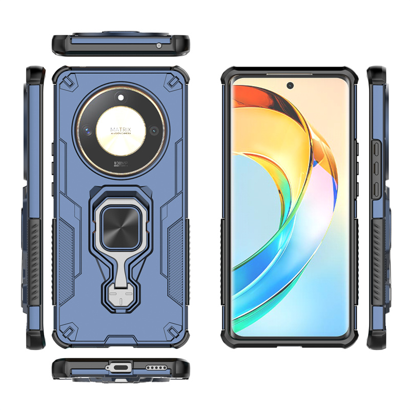 适用荣耀X50手机壳gt华为honorx50Pro新款X5o专用ALI一AN00叉anoo的xi外壳男金属指环50x黑ALP曲屏ogt曲面屏
