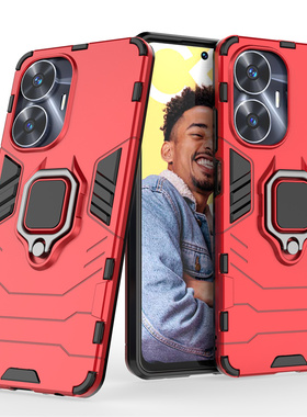 适用opporealmeC55手机壳套真我gt7pro保护套竞速版摔realme真我c55支架保护套欧珀realmec55磨砂外壳5g男款