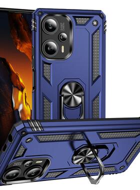 适用国际版小米POCOF5手机壳POCO保护F5磨砂套F5全包镜头POCF防摔xiaomi支架磁吸黑P0C0F5男女生PCOF外壳香港