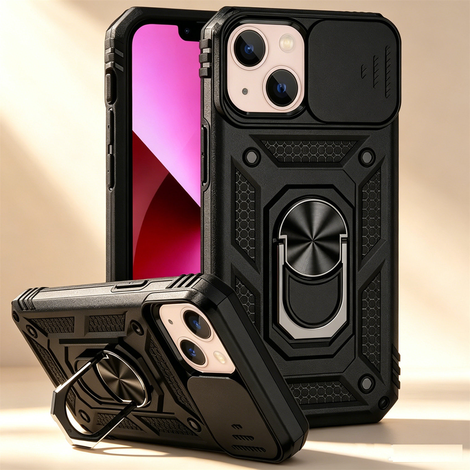 适用苹果13mini手机壳iphone12mⅰnⅰ保护套13nimi镜头推窗mimi防摔ip十二迷你nini外壳男iphone12 mini支架
