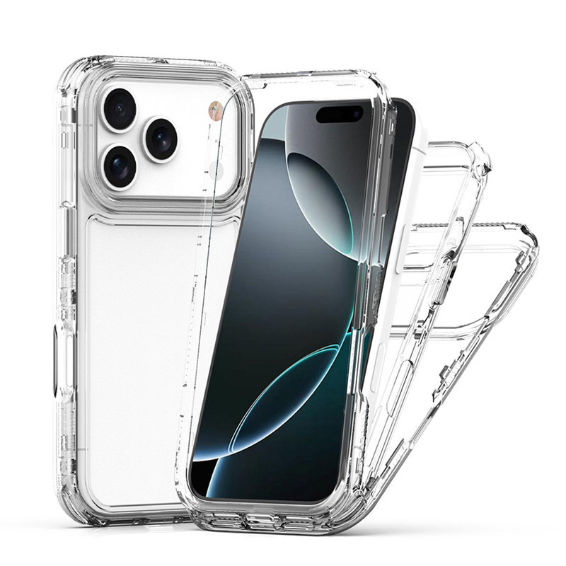 适用iphone17pro手机壳透明三合一iphone17基础款苹果17promax保护套标准版17AIR男pmax白p的max硬壳外壳