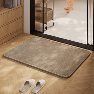 家用编织浴室地垫卫生间吸水防滑厕所脚垫门口地毯洗手间垫子耐脏