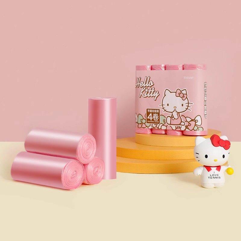 宜洁HelloKitty垃圾袋家用厨房加厚平口塑料袋中号学生宿舍清洁袋,家庭/个人清洁工具,家用垃圾袋,淘宝优惠券,粉丝福利购,淘宝优惠卷