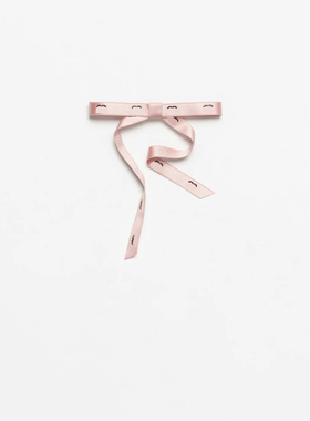 25B秋冬新款法式小香风满钻烫钻粉色蝴蝶结发夹女甜美香巴黎顶夹