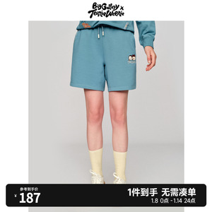 TeenieWeenie小熊新款卫裤短裤宽松裤子女休闲卡通