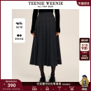 半身裙25秋新款 TeenieWeenie小熊女装 刺绣大摆百褶裙 双11预售