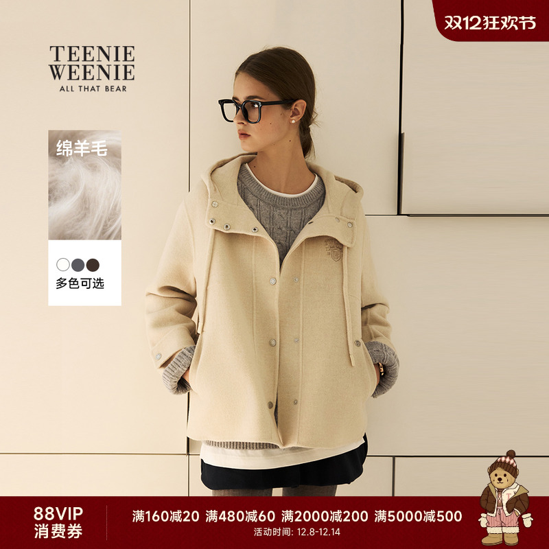TeenieWeenie小熊女装连帽大衣