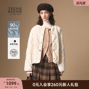 TeenieWeenie小熊羽絨服女裝 新款 寬松舒適時髦輕薄款 外套 2025冬季